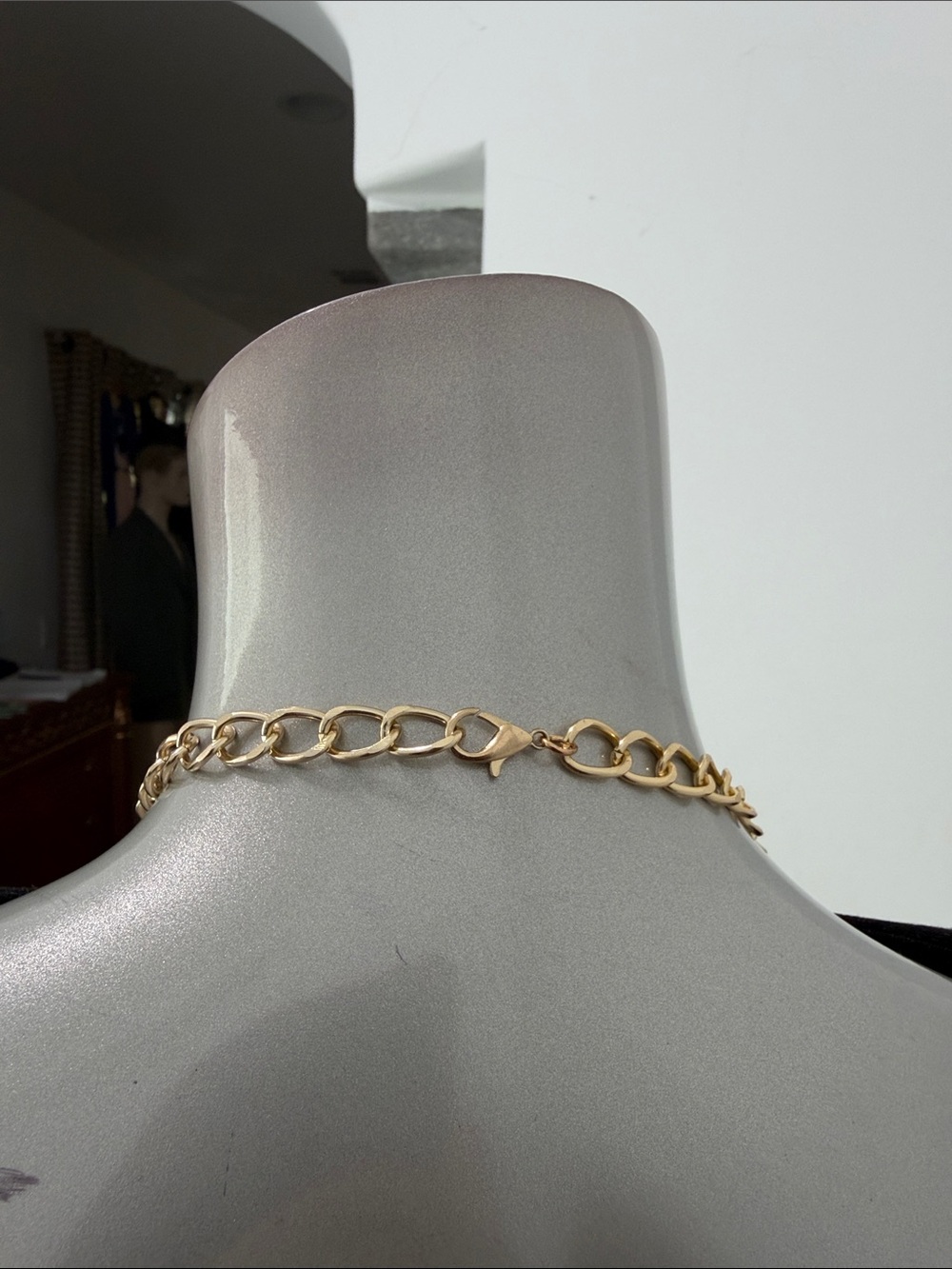 Layered Gold and Pearl Statement Necklace - Women Jewelry - Picture 3 of 3